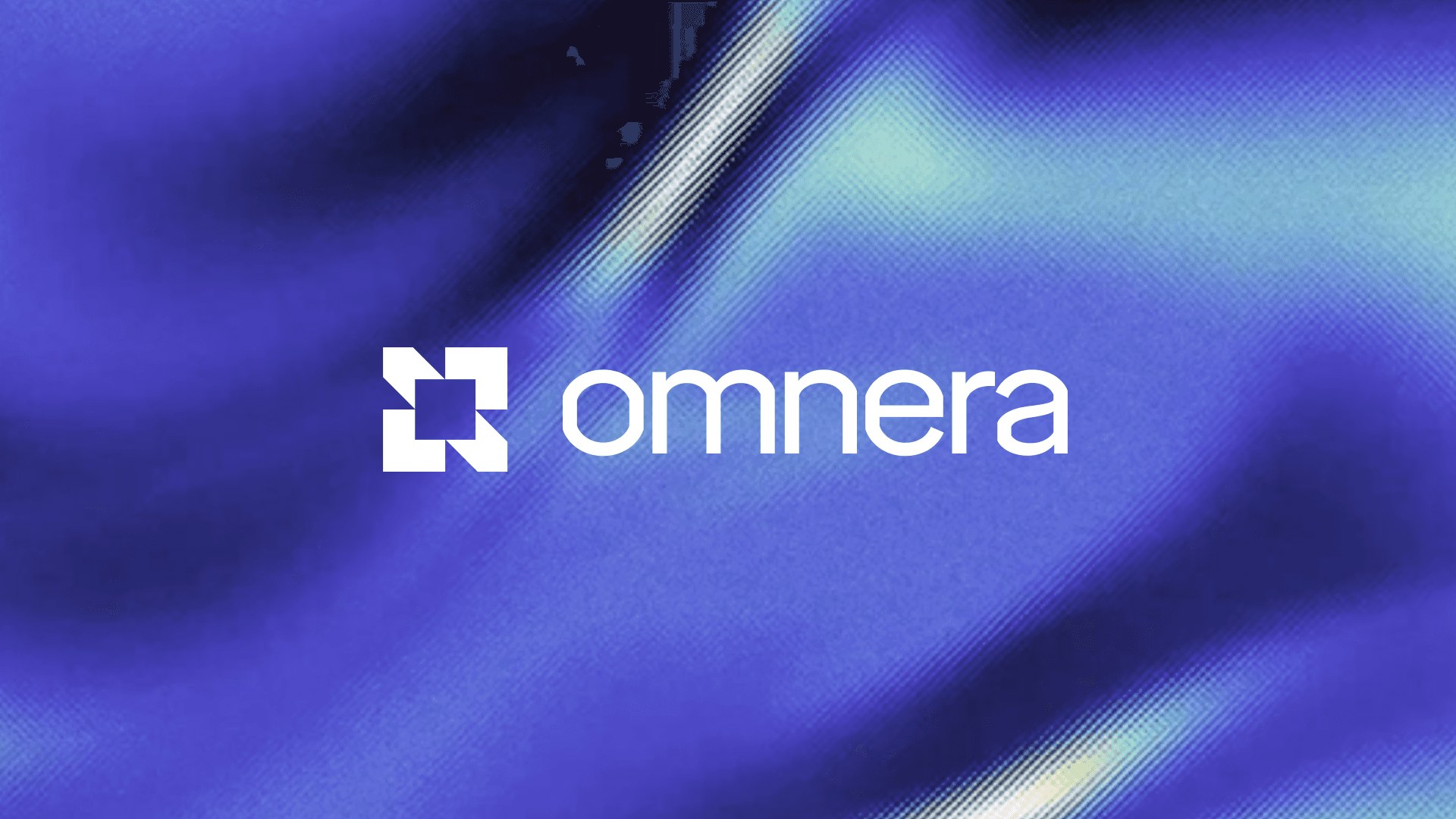 Omnera gradient hero built with Unicorn Studio WebGL design tool