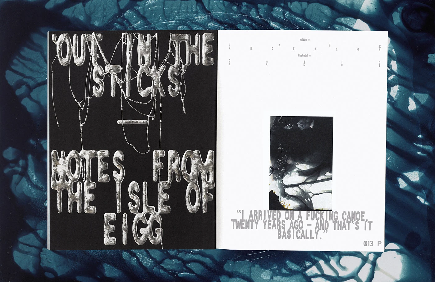 Postlife Magazine Issue Two editorial design Technosocial spread