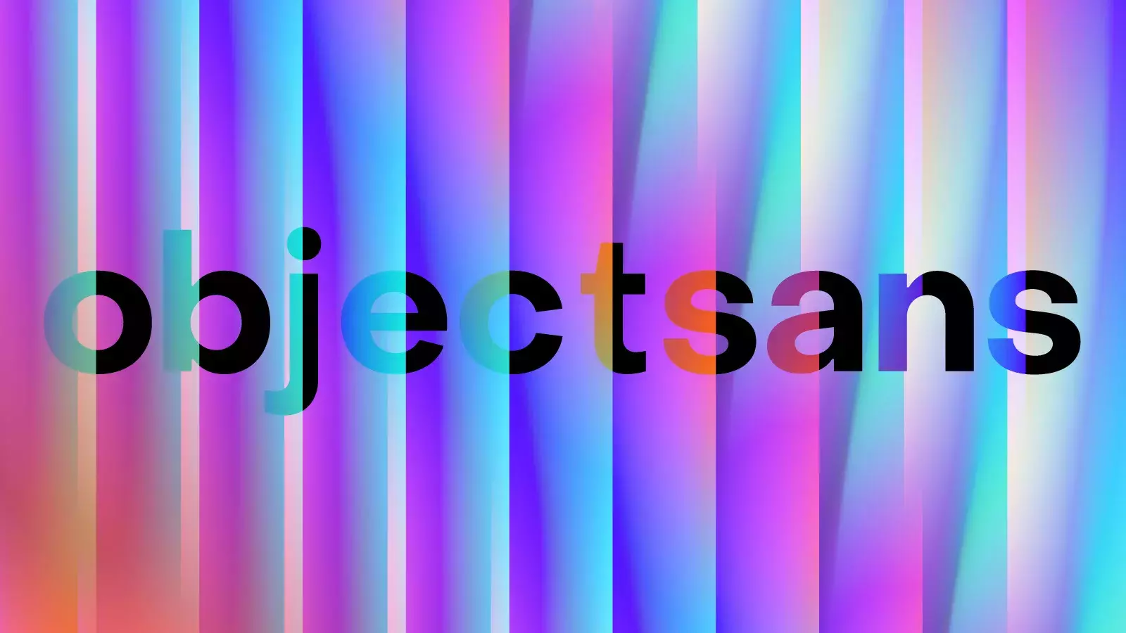 Object Sans Typeface - A Geometric Font