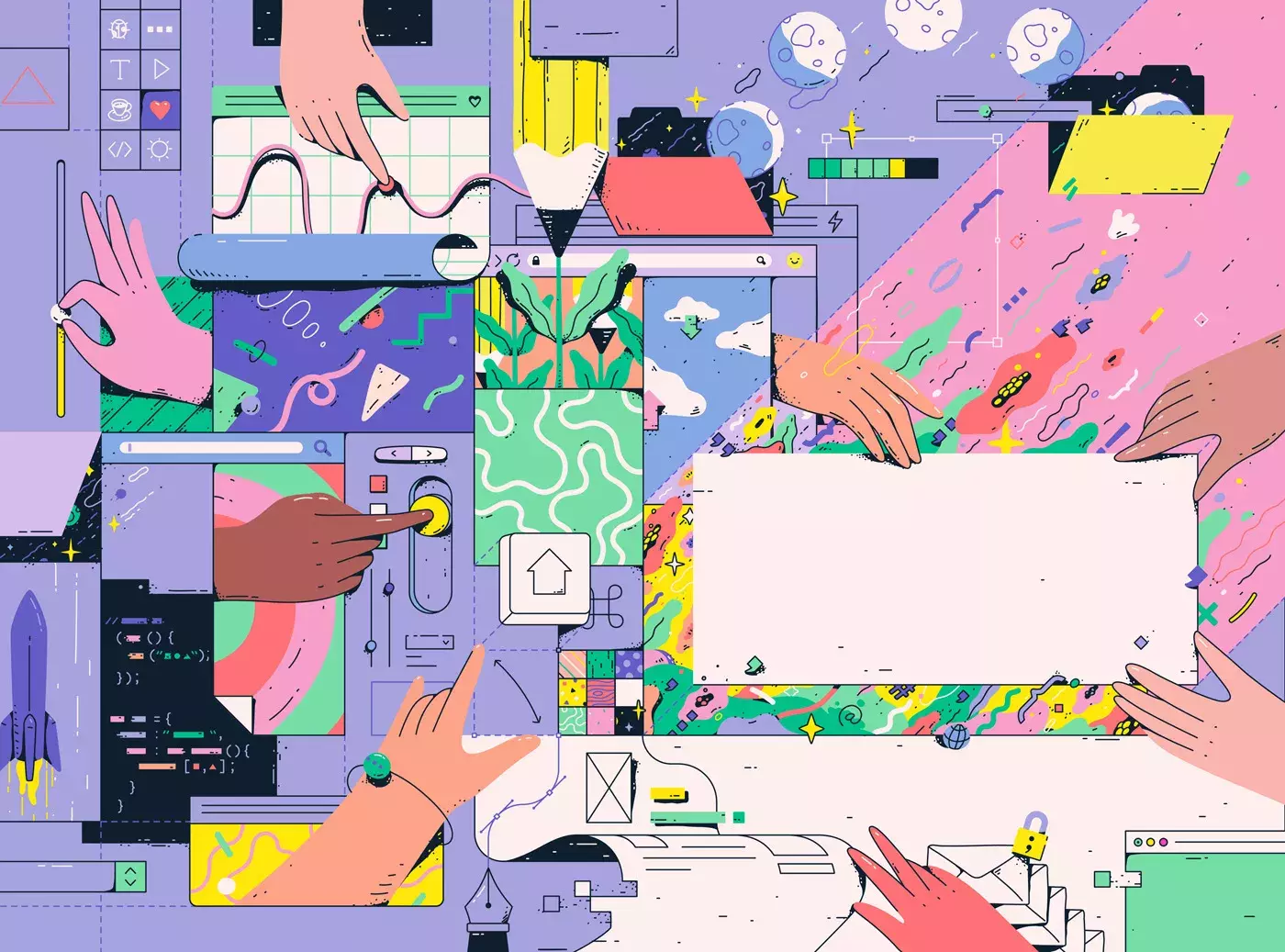 Fresh Commissioned Illustrations by Lena Vargas               