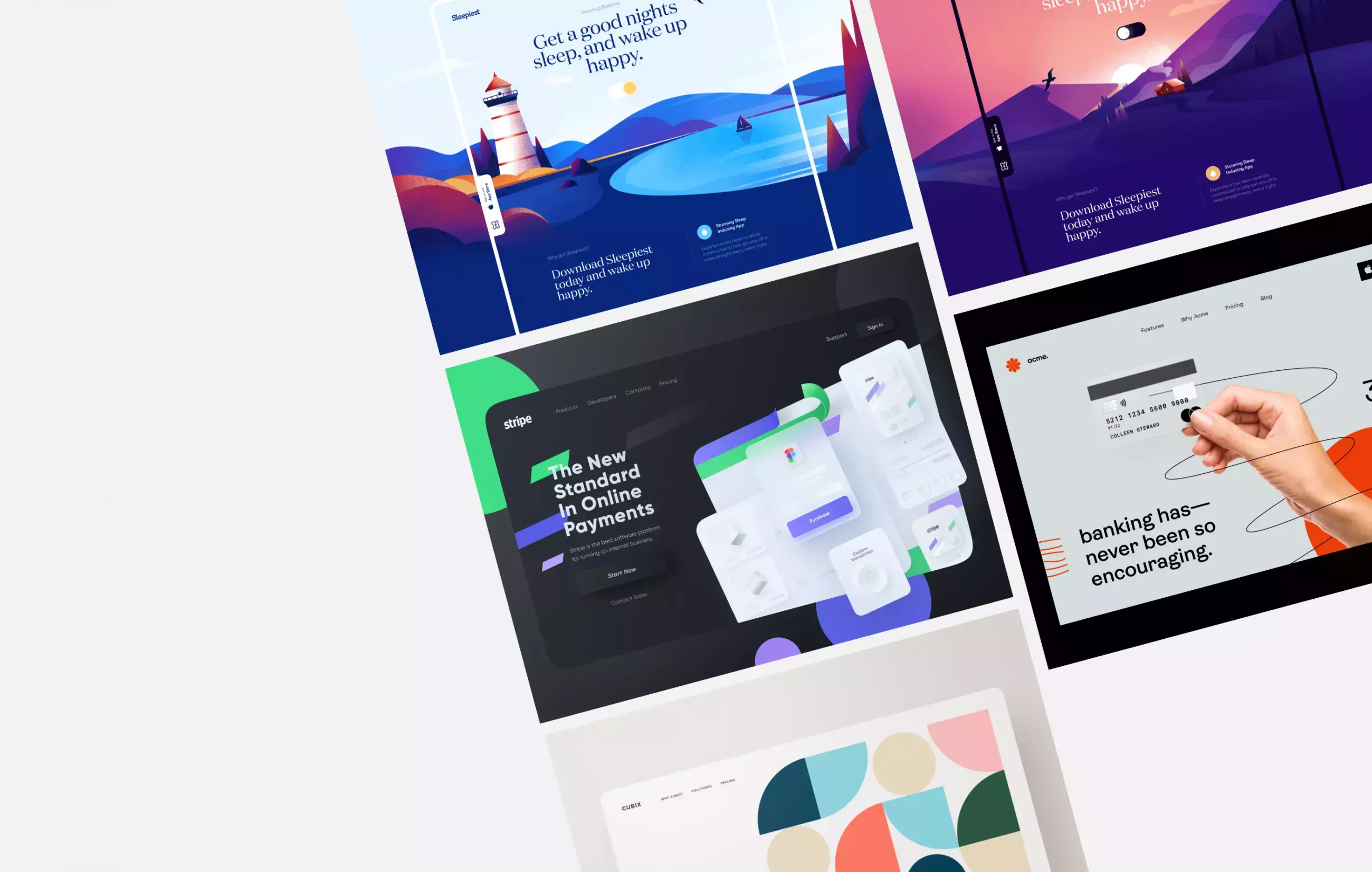 Web Design Inspiration: Landing Pages
