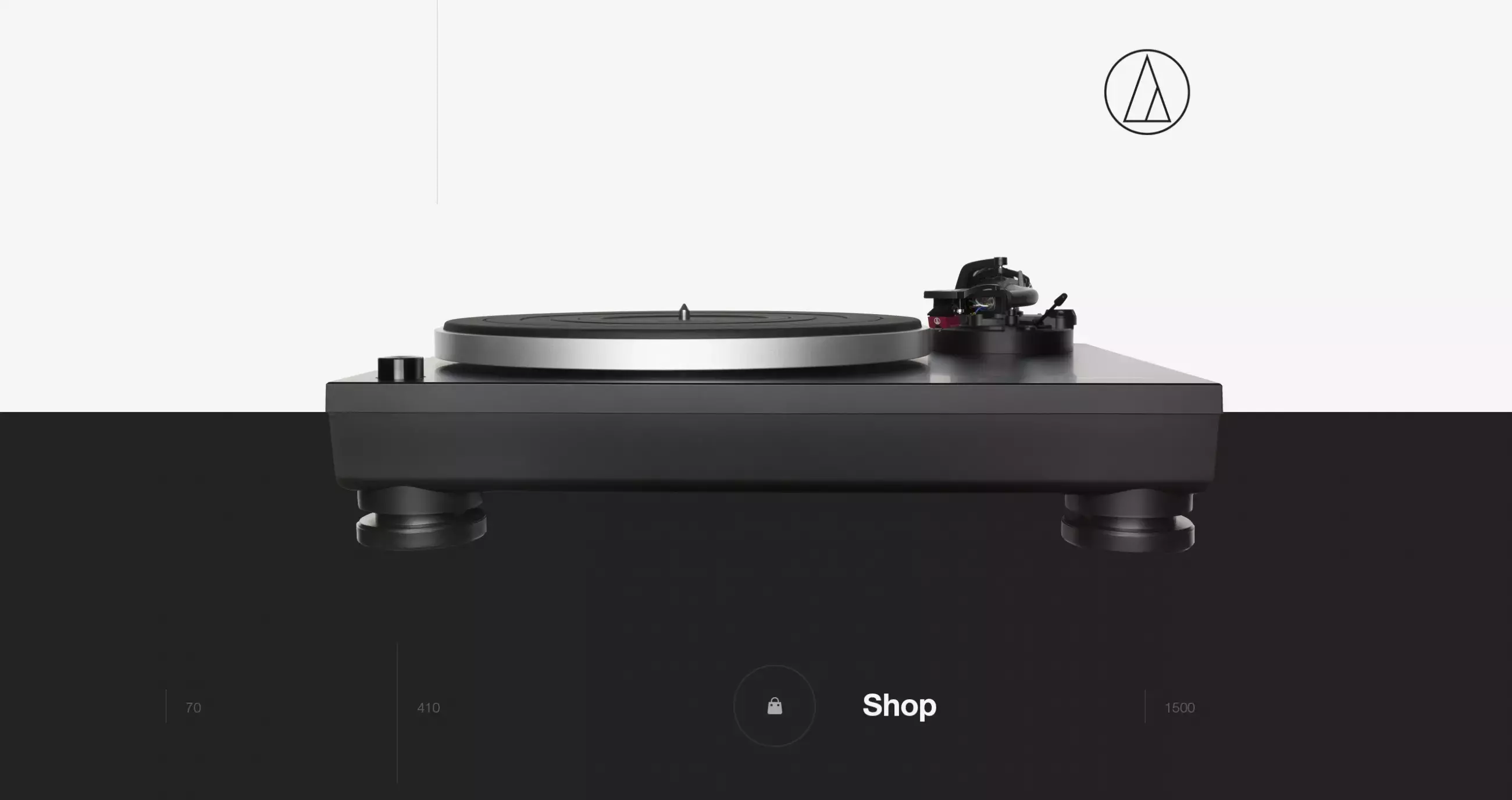 Minimalist Web Design Project for Audio-Technica.