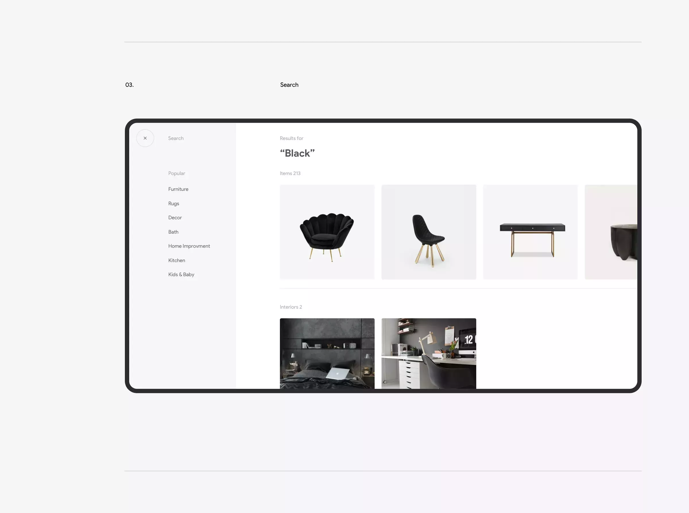 Browsing experience room ideas for Overstock.com