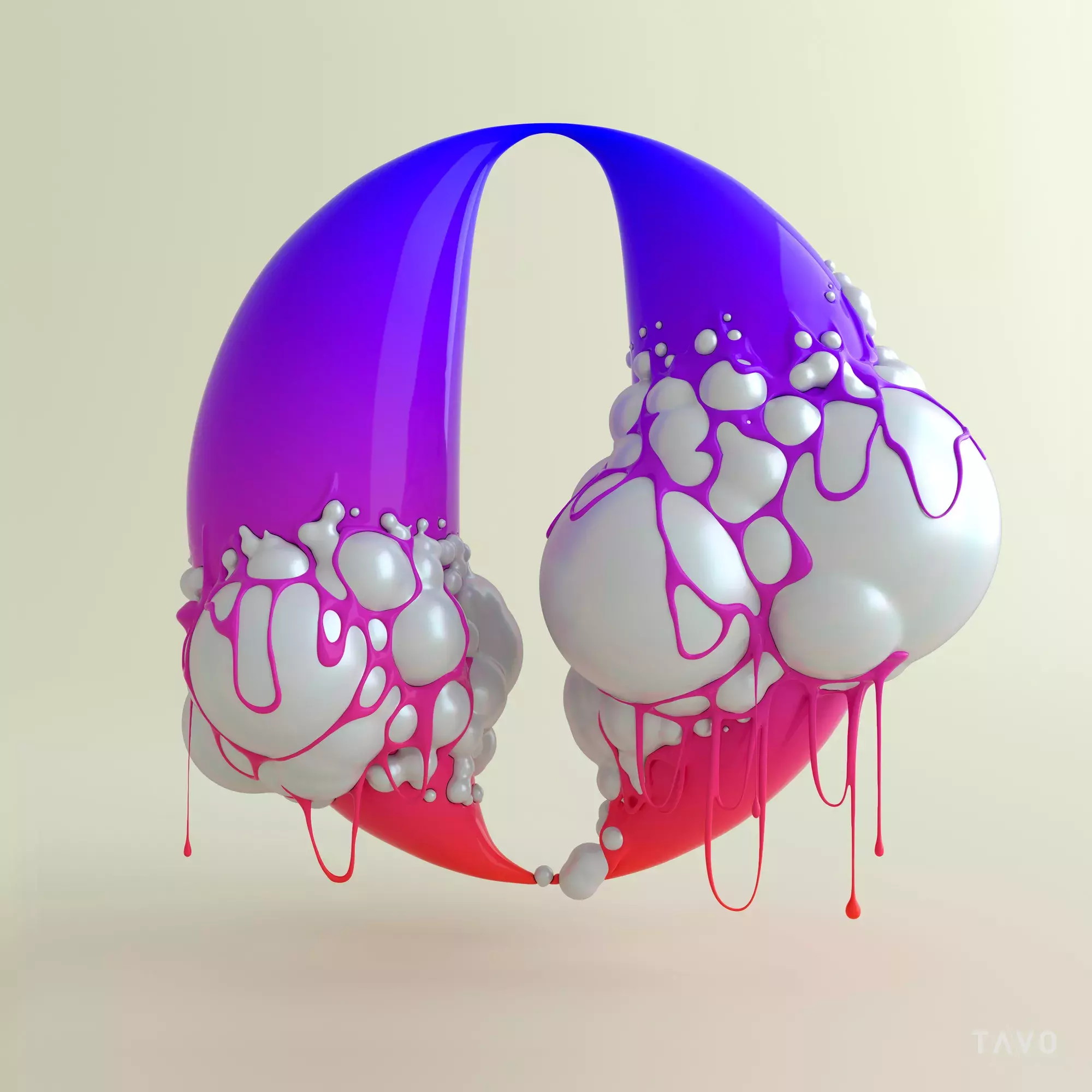 Blup Numbers Shows the Inside of Typography 