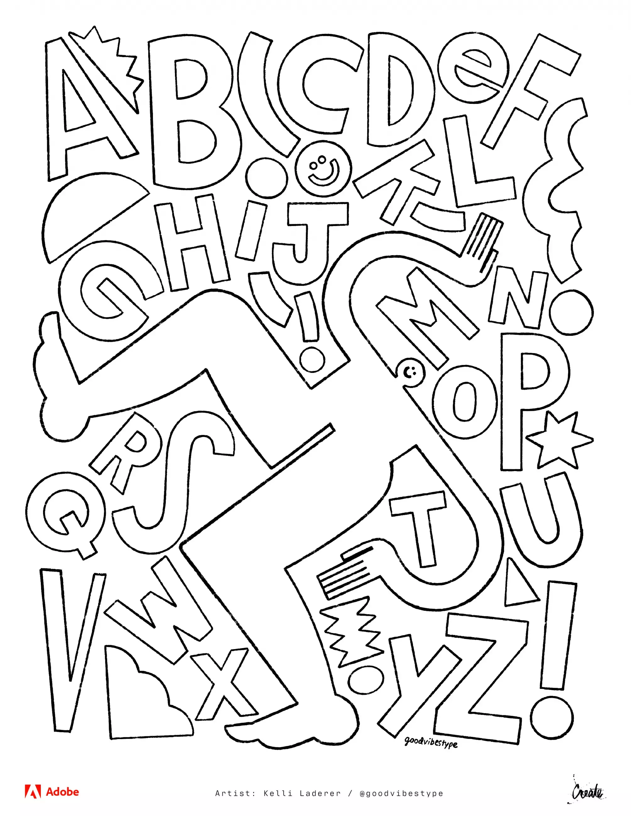 Adobe Releases Free Coloring Books + Live Sessions with Top Artists