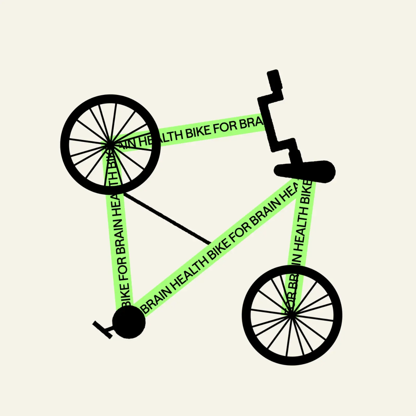 Creative Branding: Bike For Brain Health Visual Identity