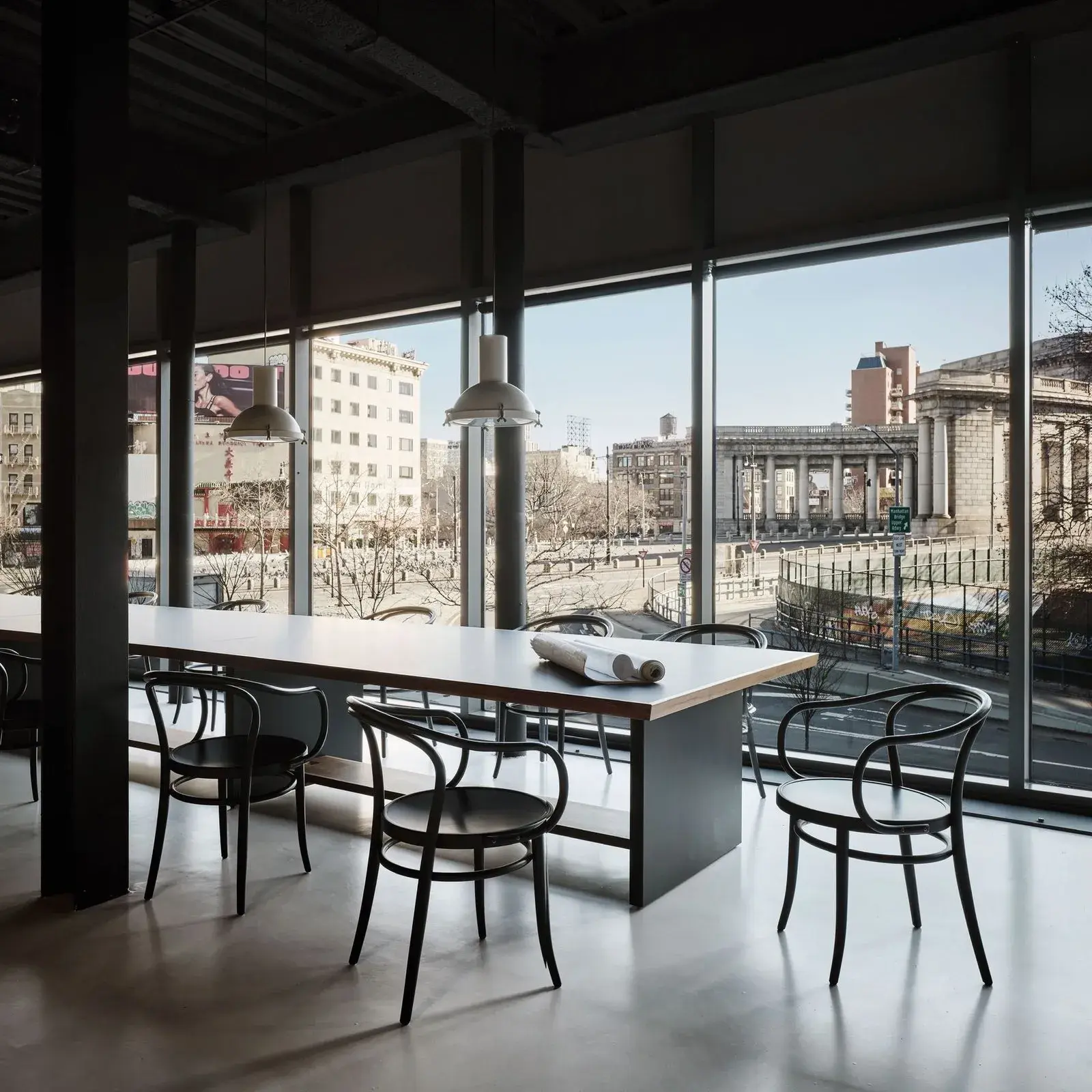 Bonetti Kozerski studio New York Chinatown loft with Manhattan Bridge view