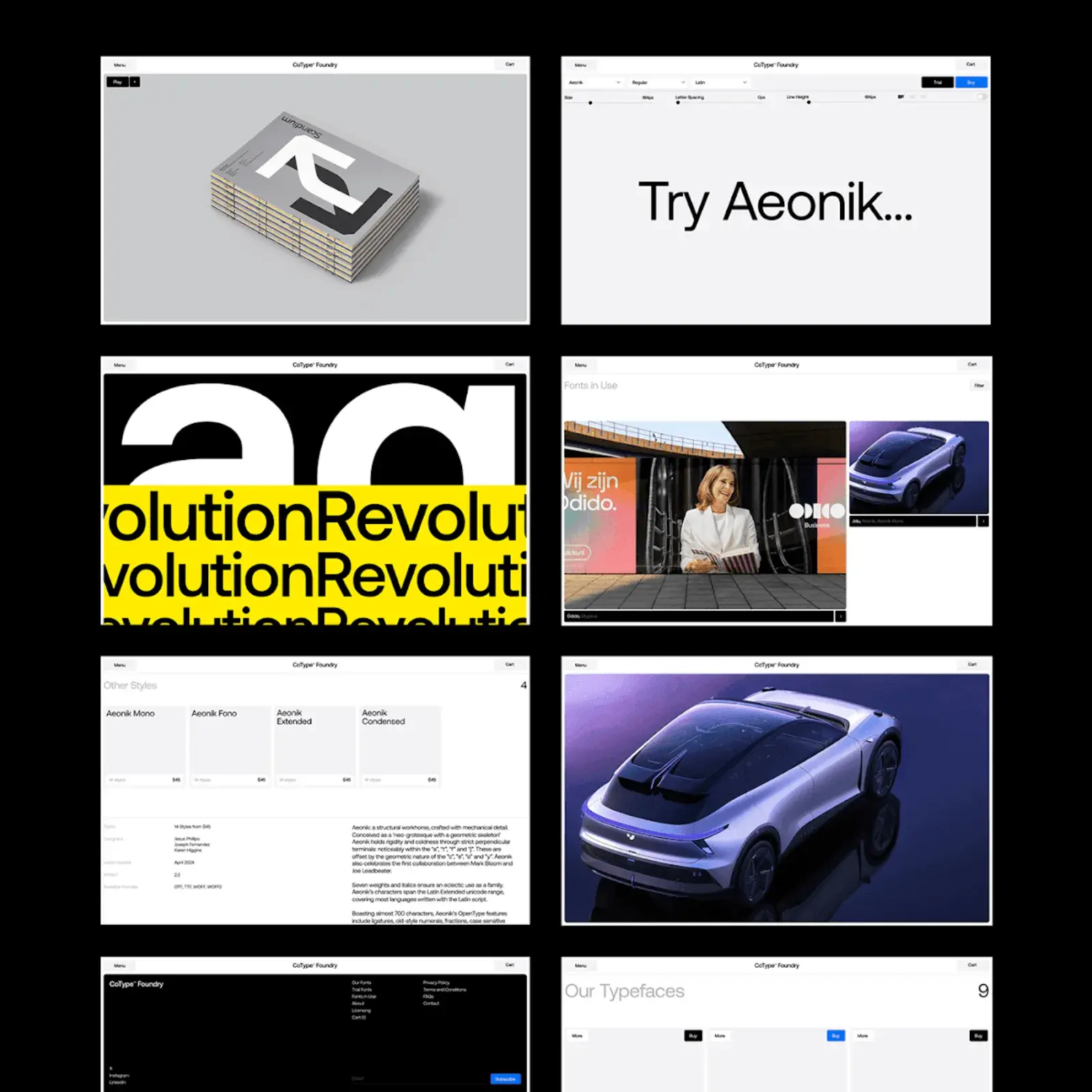Modern Web Design for CoType Foundry’s Revamp