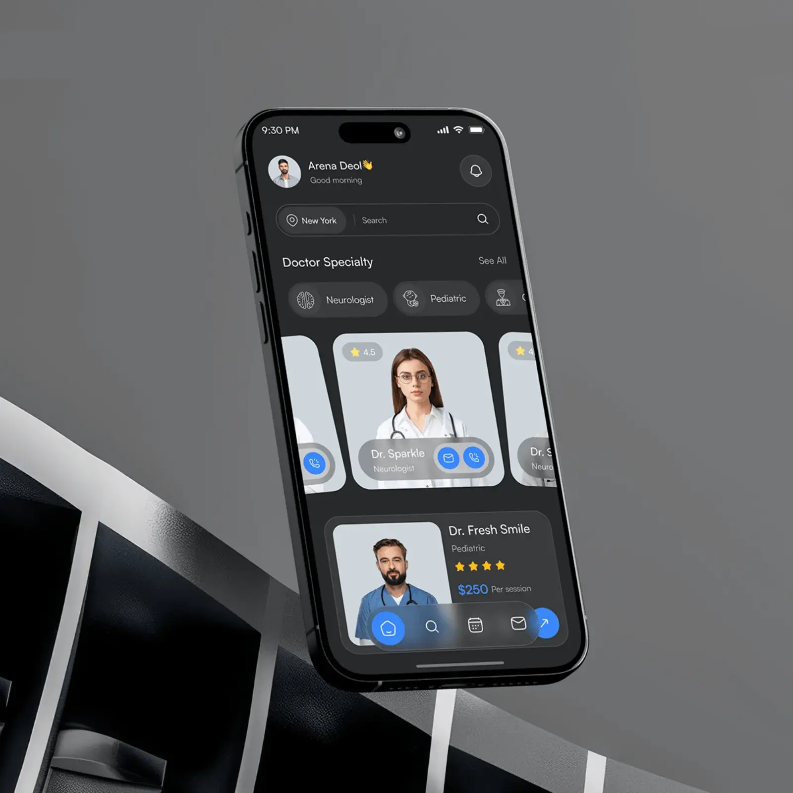 HealthNest: A Modern Medical App Design