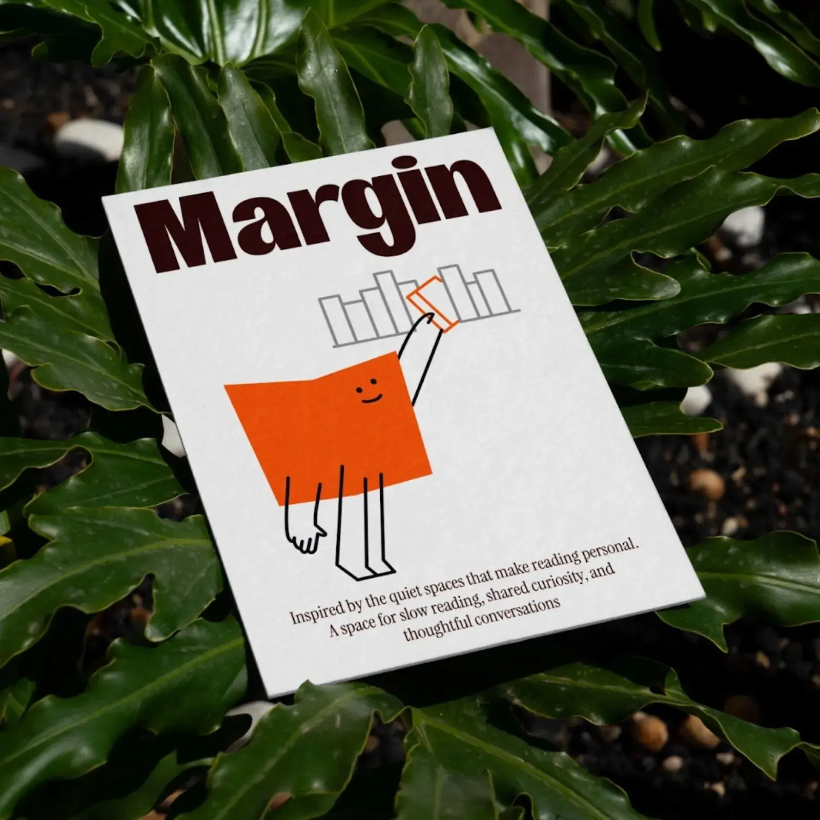 Minimalist Visual Identity for Margin Bookstore