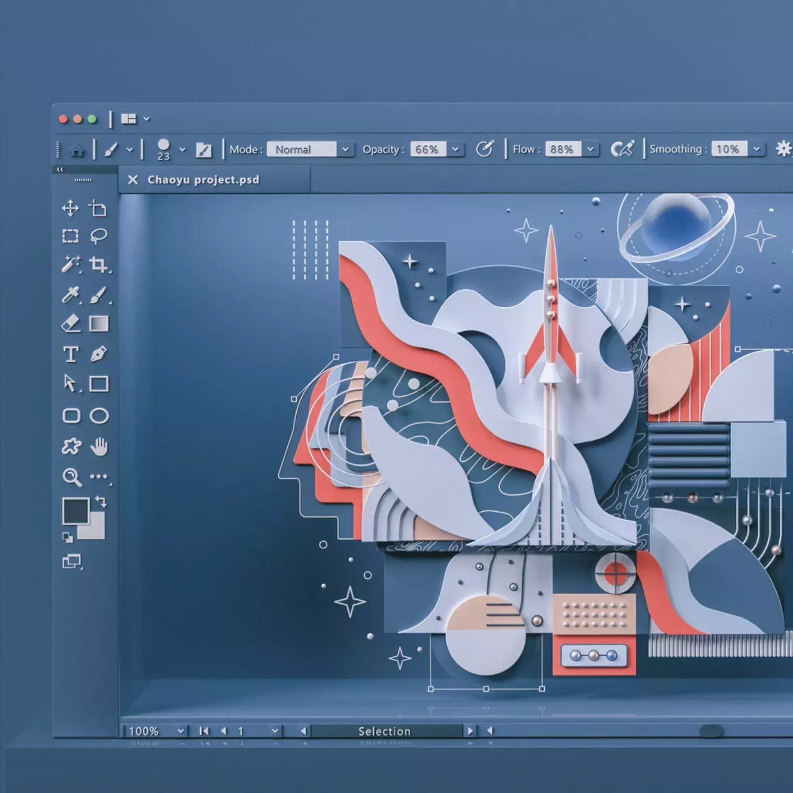 Photoshop 3d interface
