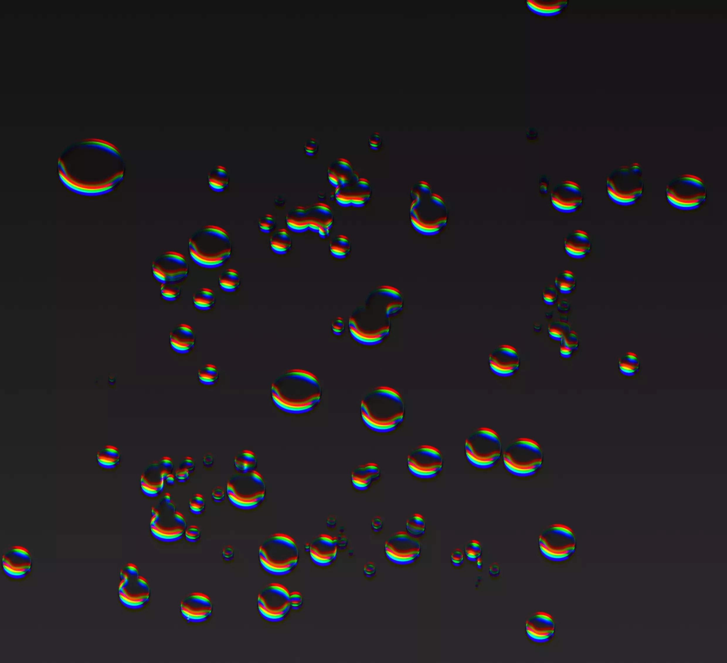 Liquid Chrome RGB Droplets in Photoshop