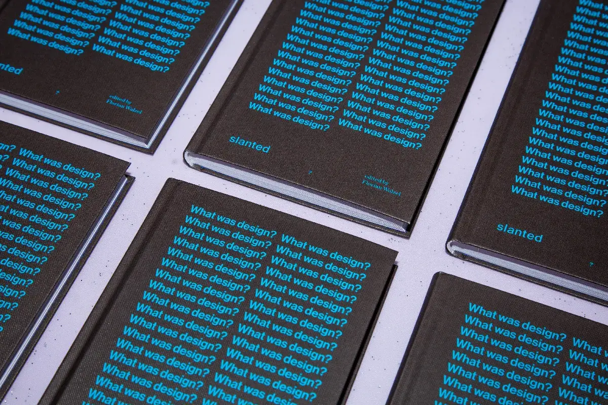 What was design book design by Slanted Publishers and Florian Walzel