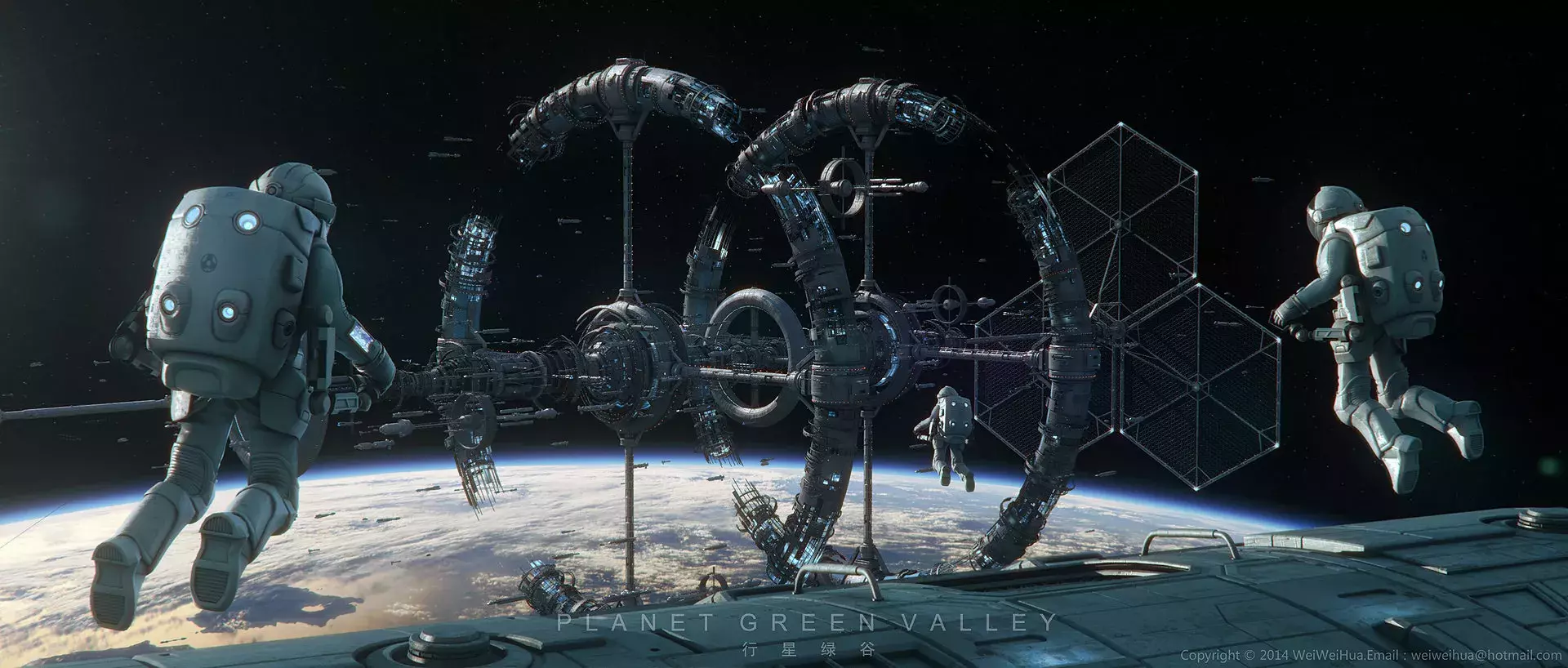 Sci-Fi 3D Artworks by Wei Weihua