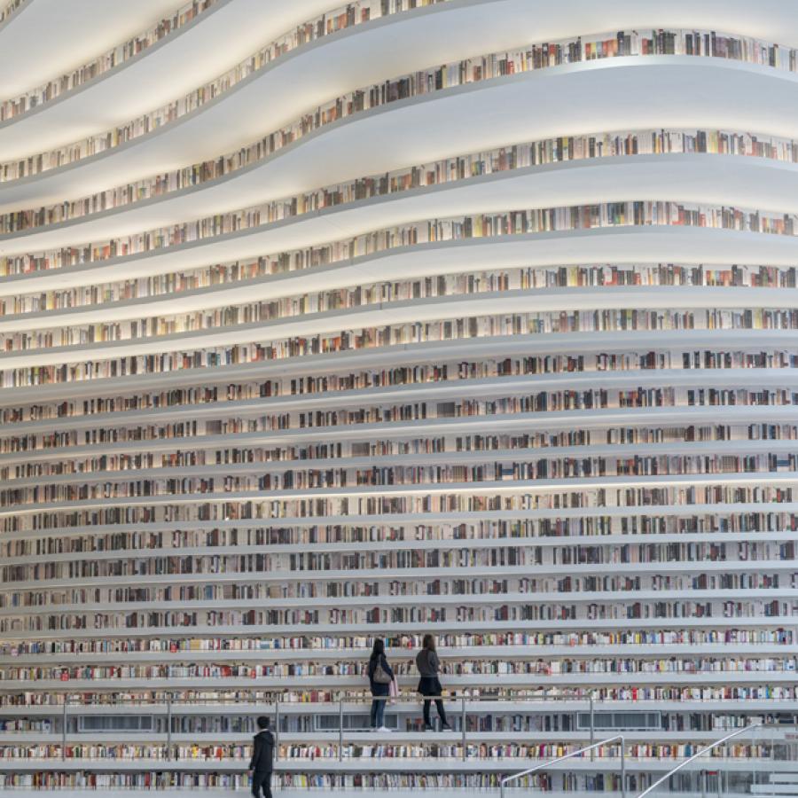 MVRDV's Tianjin Binhai Library: Visiting the 'Most beautiful library of China'