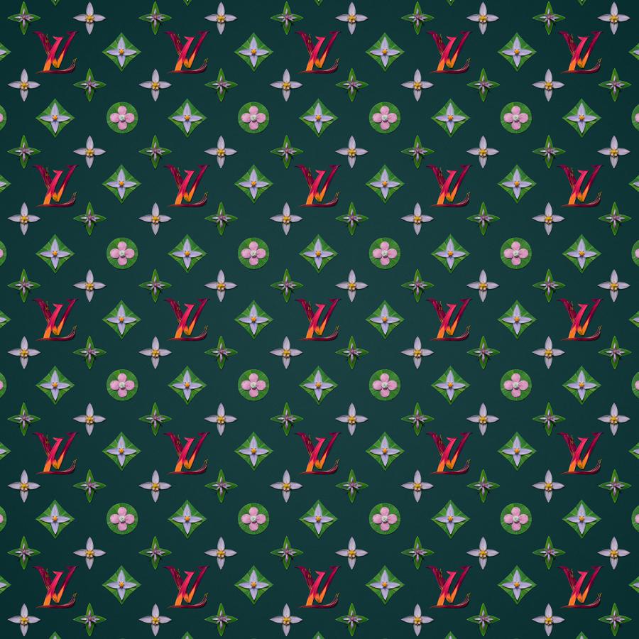 Iconic Fashion Forms into Floral Patterns