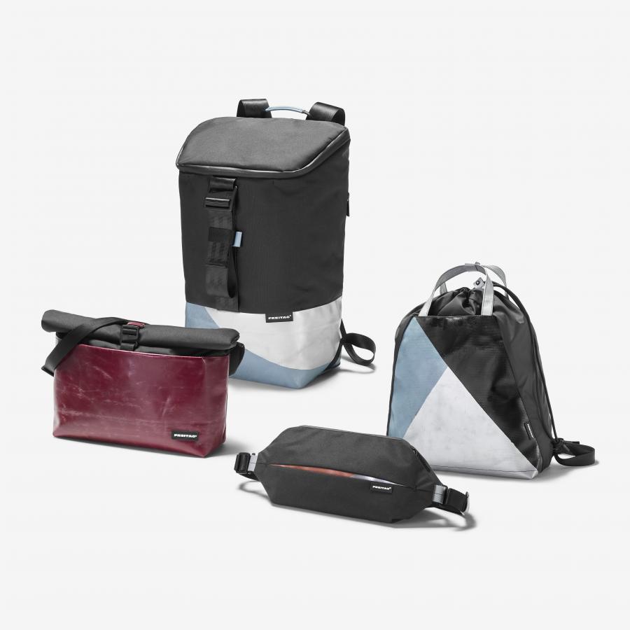Freitag introducing their newest line of 100% recycled PET Bags