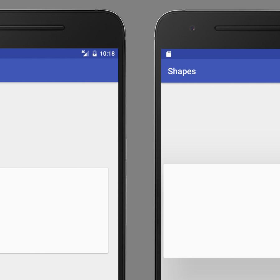 Android Native Prototyping - Shapes and Click Event
