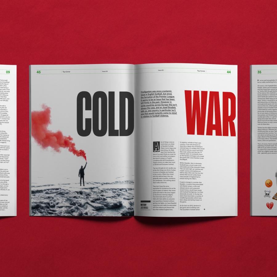 Editorial Design for Top Corner Magazine