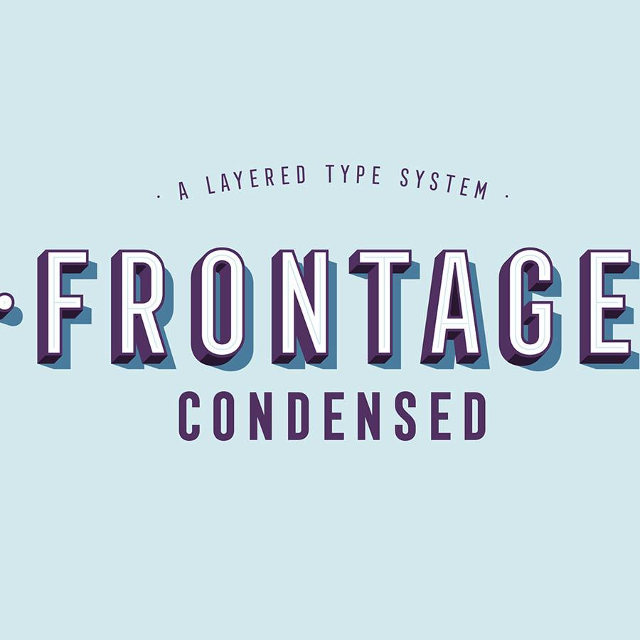 Frontage Condensed Typeface