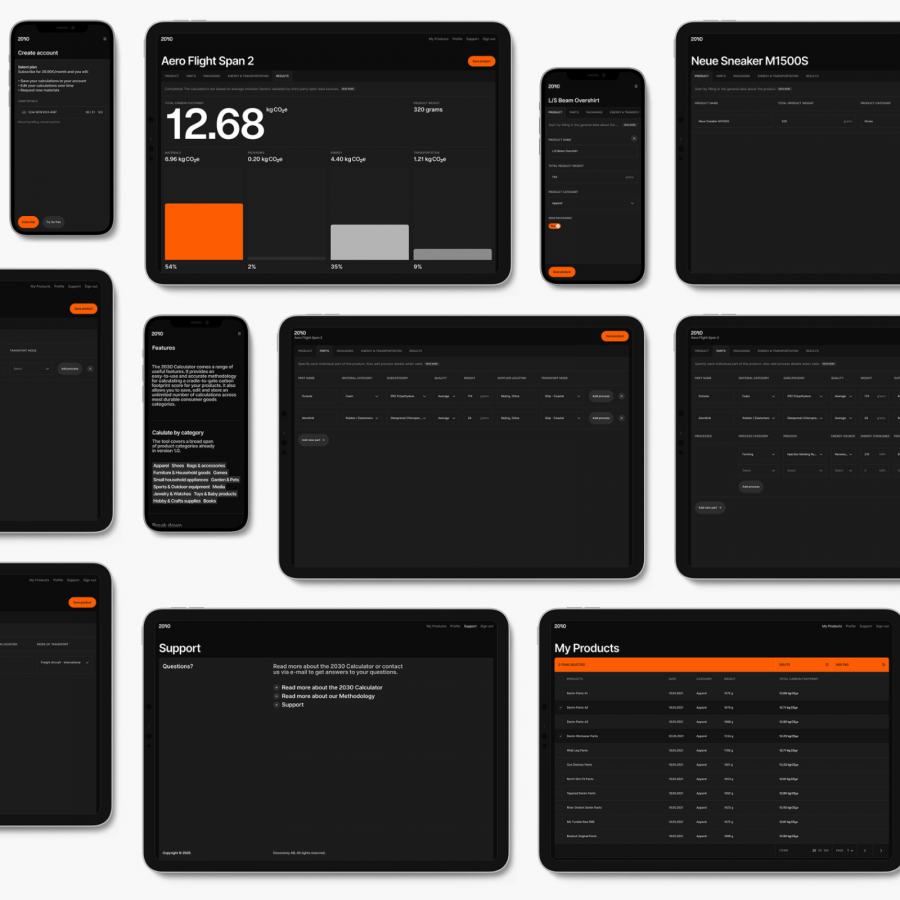 UI/UX for Doconomy 2030 Calculator