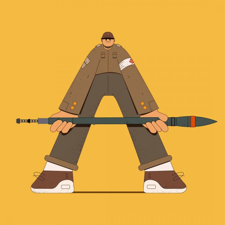 "36 Days of Type" -  Character illustrations