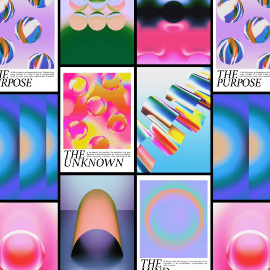 Abstract Art Inspiring Posters