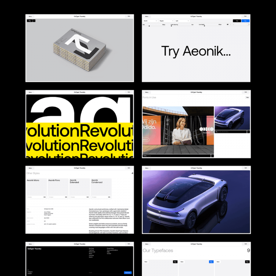 Modern Web Design for CoType Foundry’s Revamp