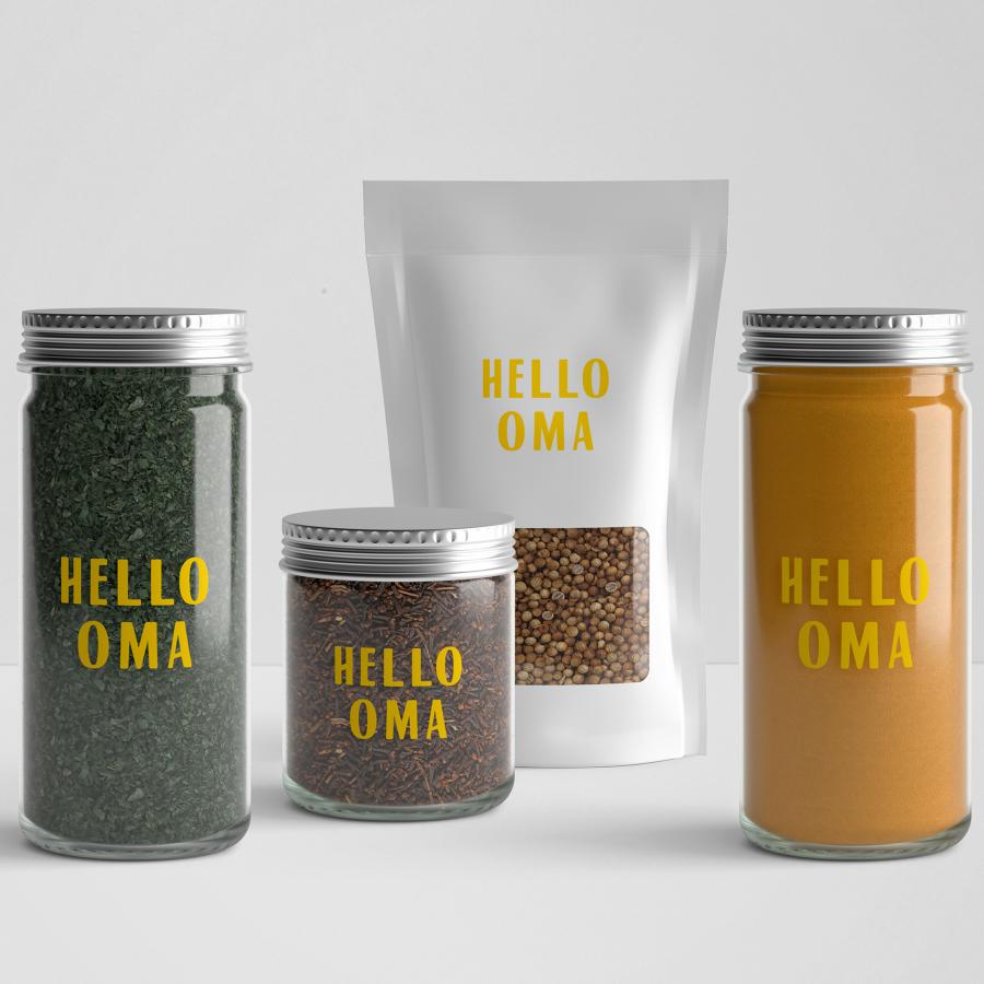Hello Oma Seasonal Farmers Market  Visual Identity