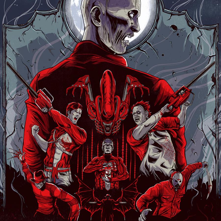 Illustration of Favorite Horror Movies Characters