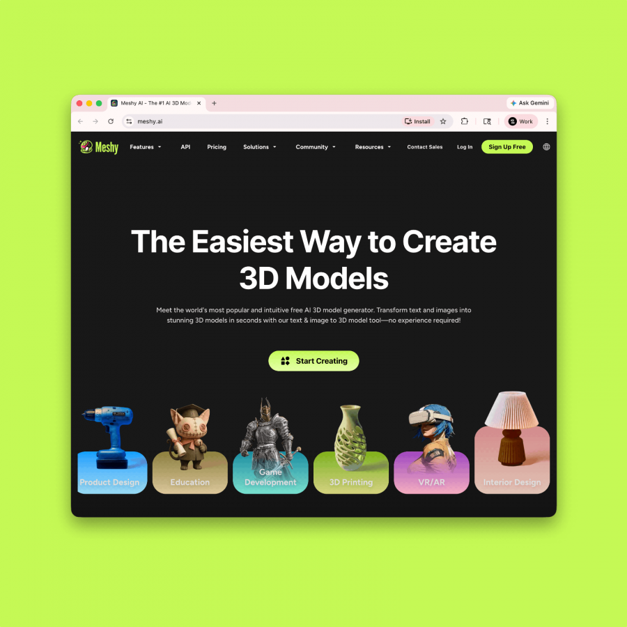 AI image to 3D by Meshy-6 on Bambu Lab MakerWorld