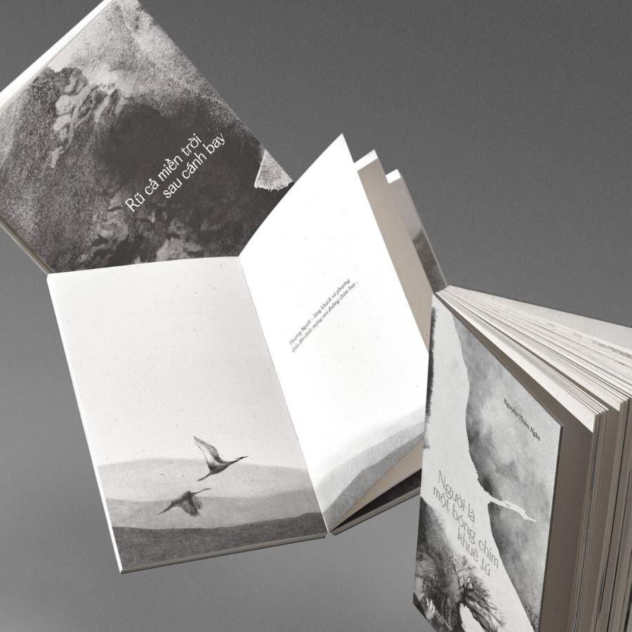 The Silhouette of a Noble Crane: Poetry Meets Editorial Design