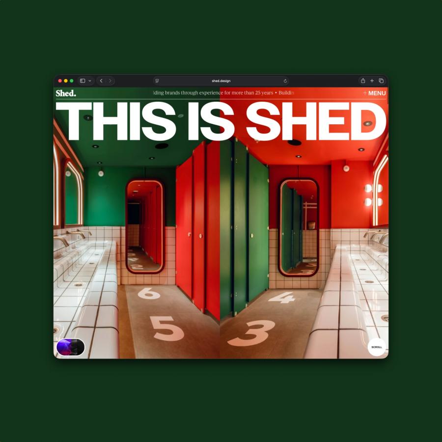 Shed.design award-winning web design Awwwards Site of the Day portfolio