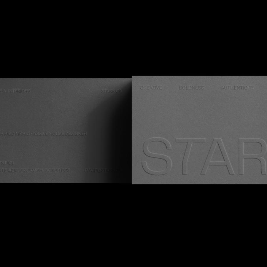 STARK architecture brand identity by Electric Brand Consultants, Squamish BC