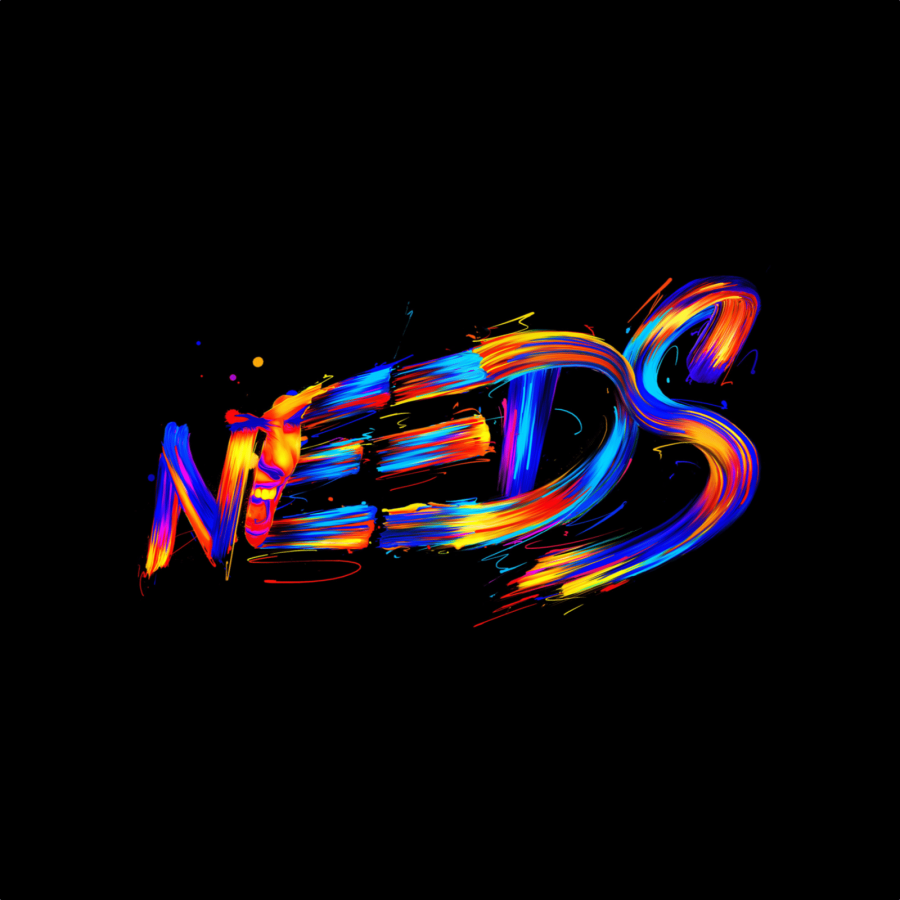 Type & Treats a vivid, colorful brush like type treatment