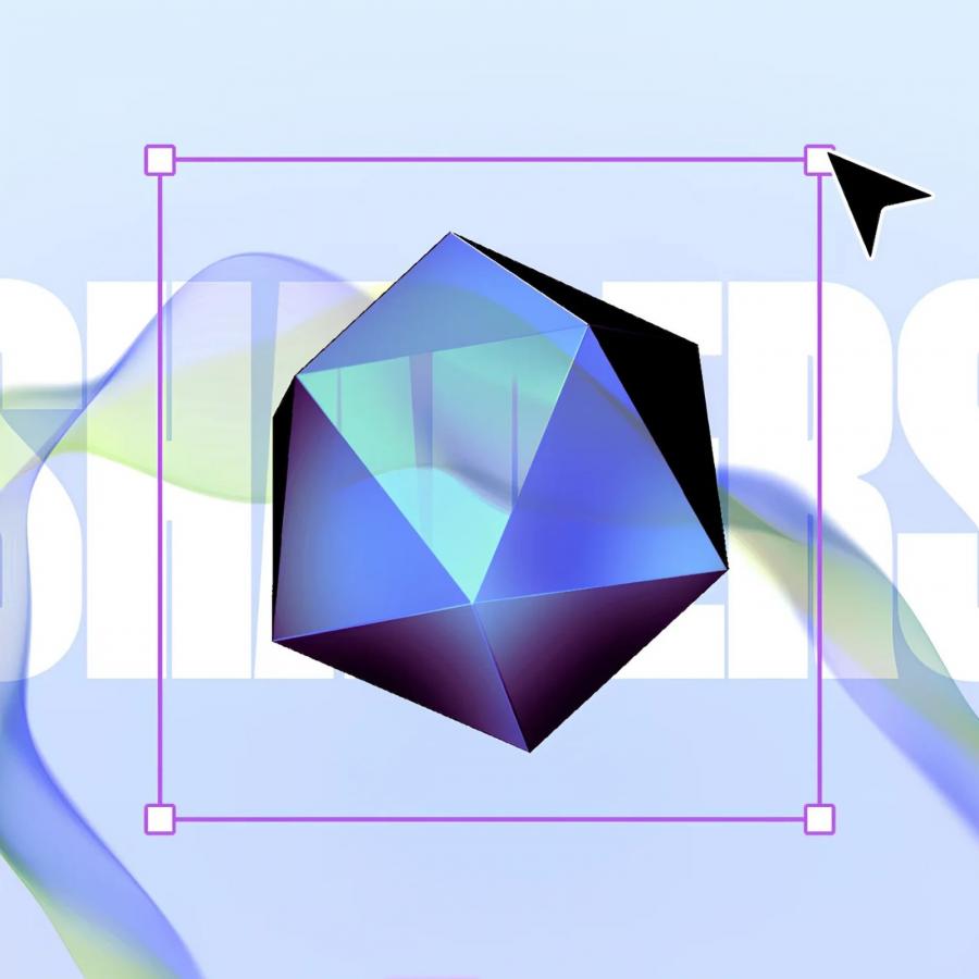 Unicorn Studio WebGL design tool — shader hand effect with Nebula overlay