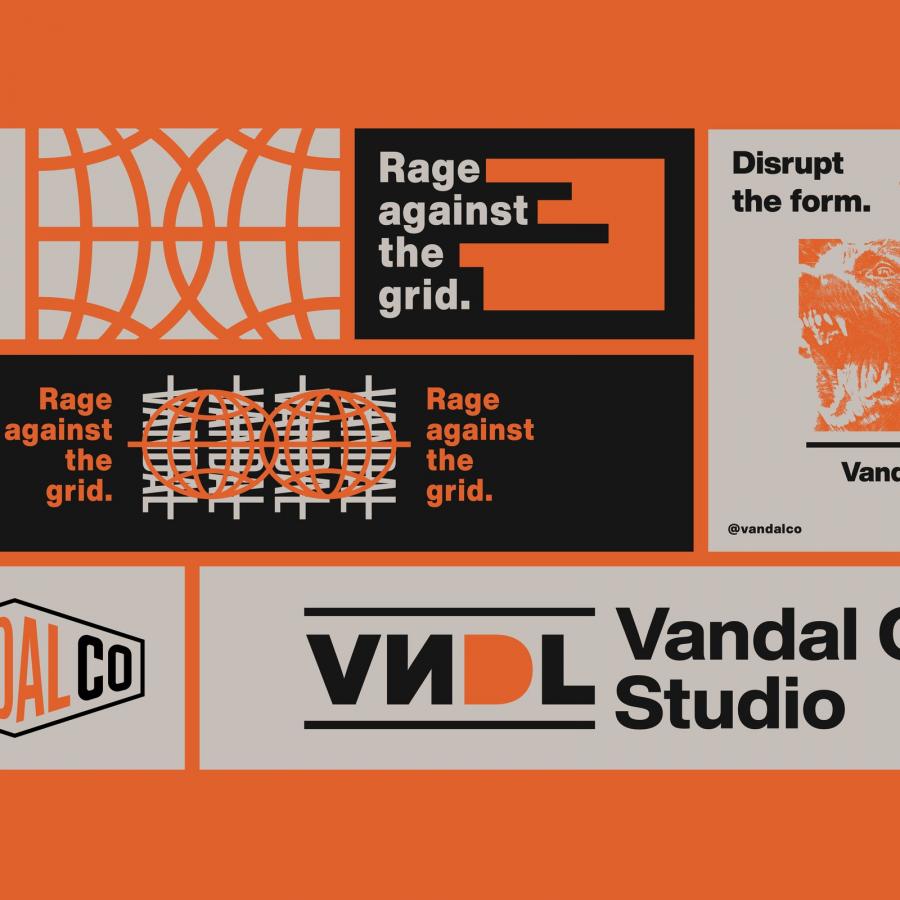 Vandal Co. brand identity design overview by Santiago Valencia