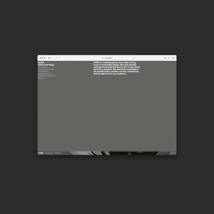 Minimalist Magic: Inside VOSK's Web Design Process