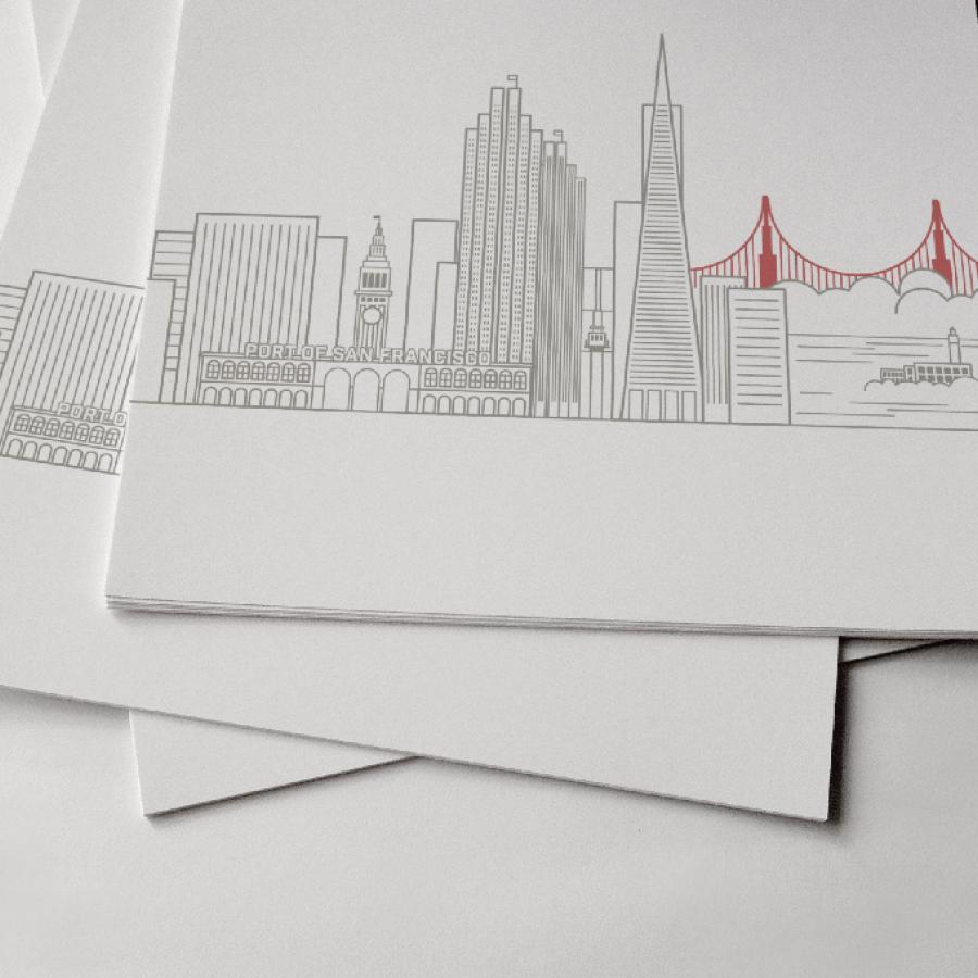 San Francisco Skyline in Illustrator