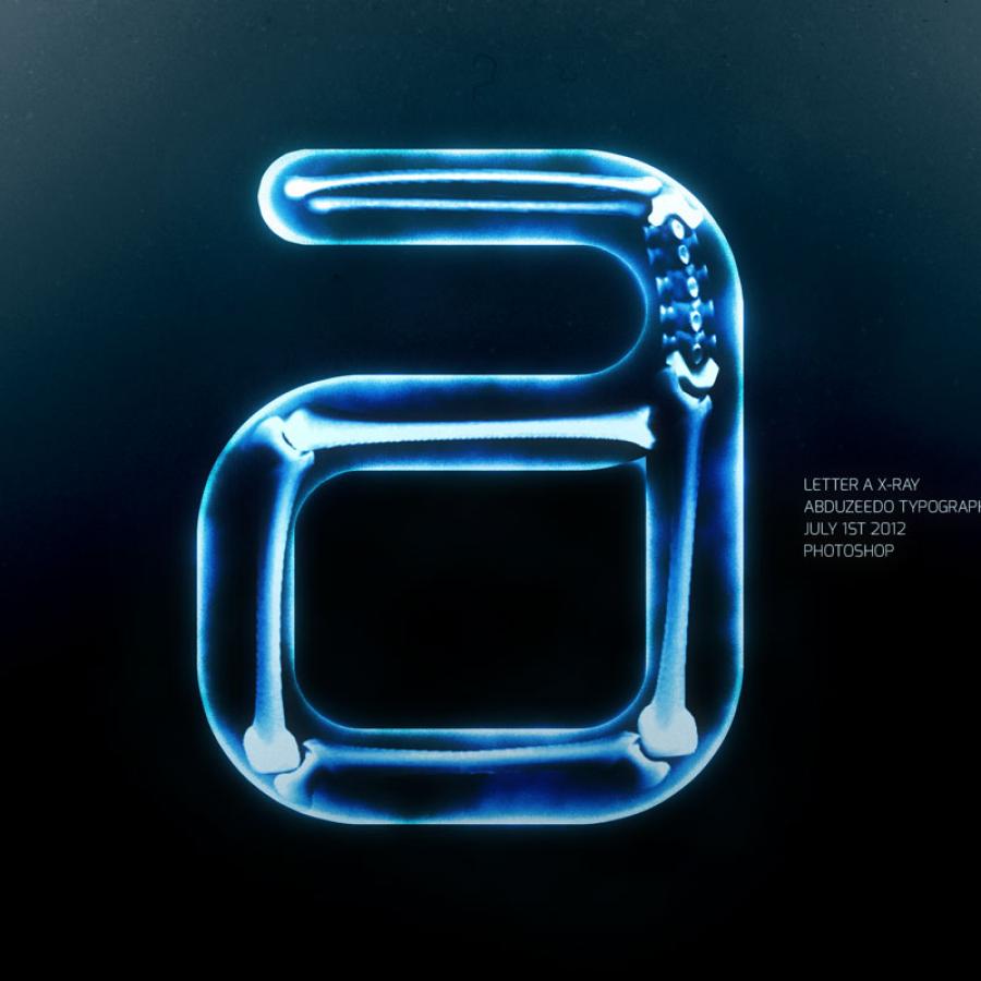 Easy X-Ray Typography in Photoshop